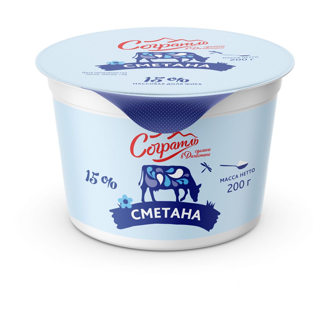 Сметана 15% 200 г