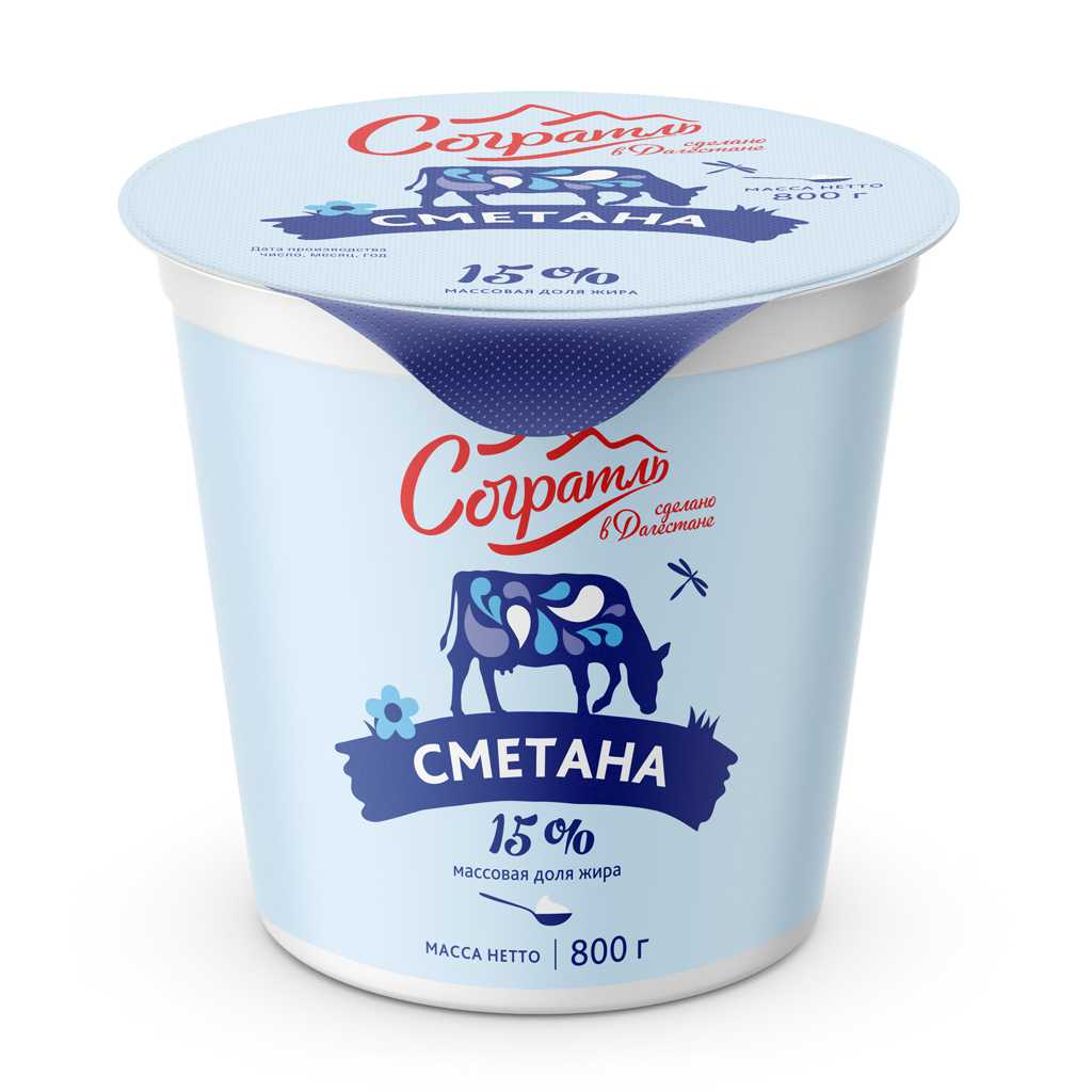 Сметана 15% 800 г