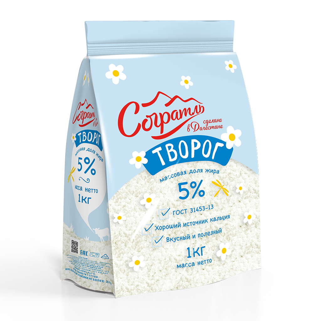 Творог  5% 1 кг